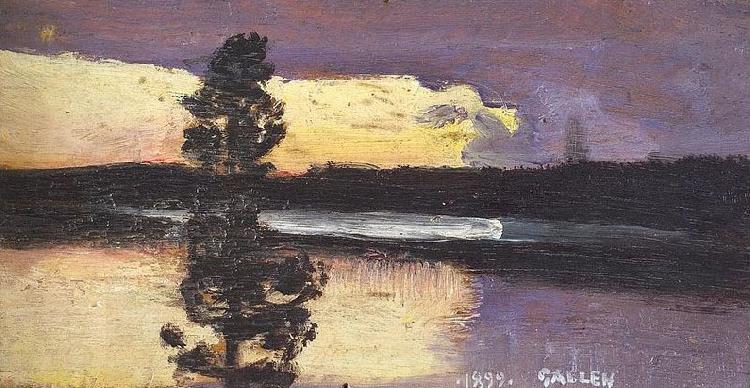 Akseli Gallen-Kallela Sunset oil painting picture